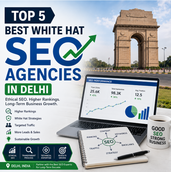 Top 5 Best White Hat SEO Agencies in Delhi