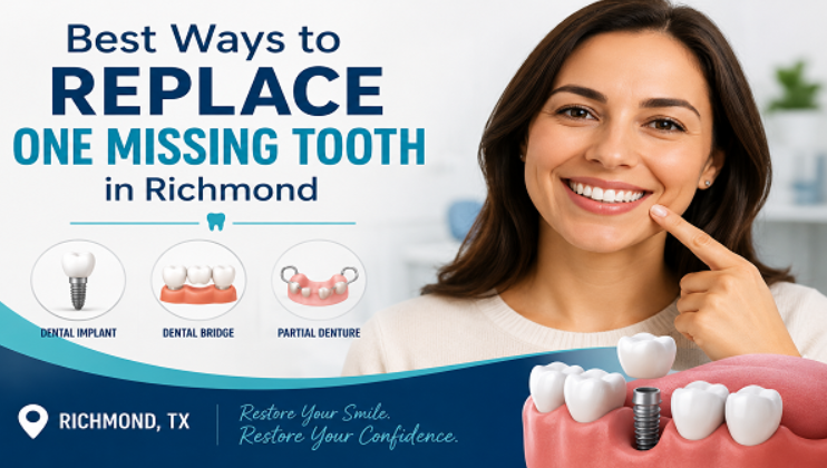 Best Ways to Replace One Missing Tooth in Richmond